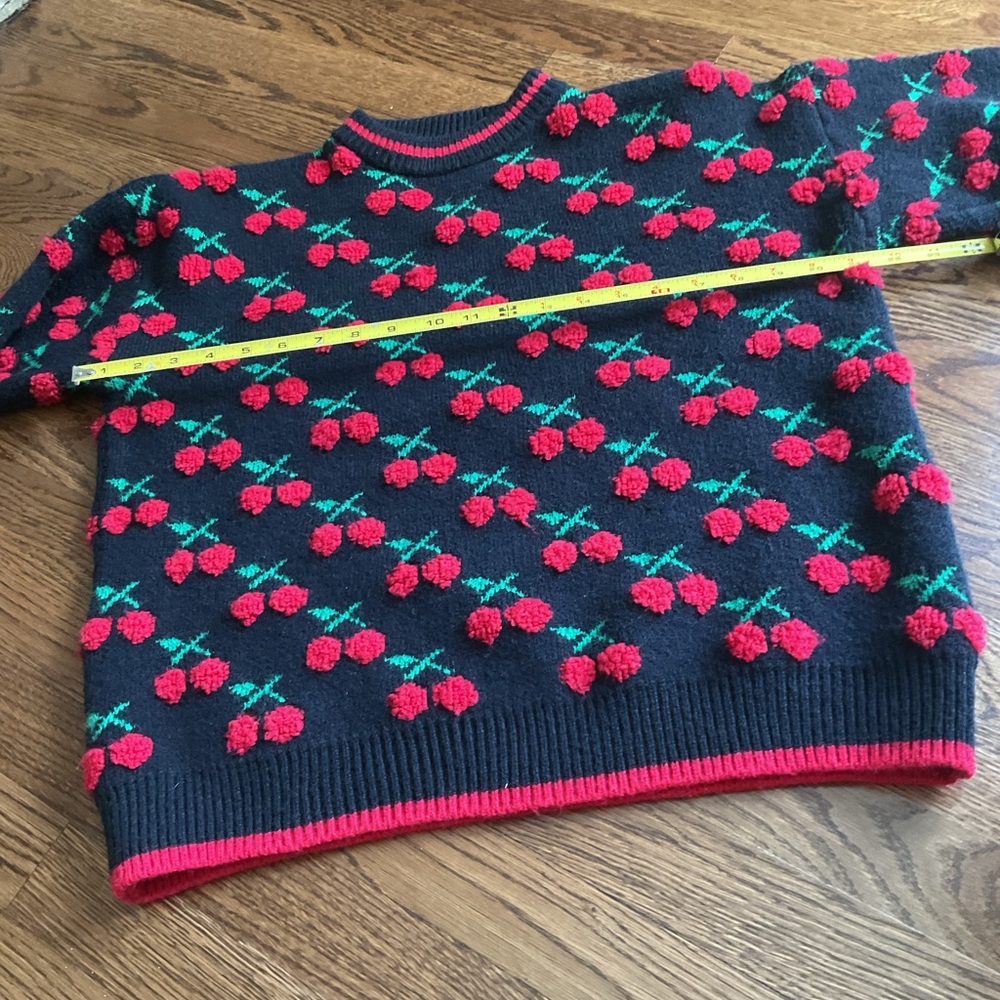 Cherry Patterned Sweater - image 7